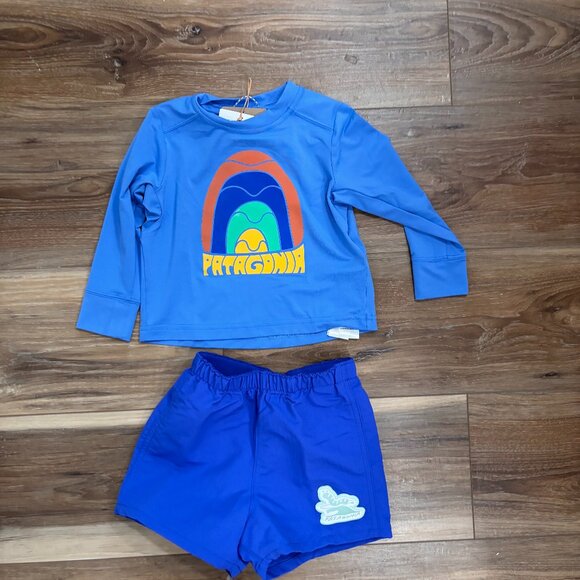 Patagonia Other - Patagonia Infants' Capilene Silkweight Hoodie & Baggie Shorts Size 12-18 months